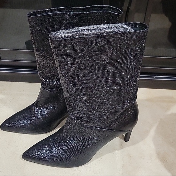 All Saints Orlana Shimmer Boots - Picture 3 of 3